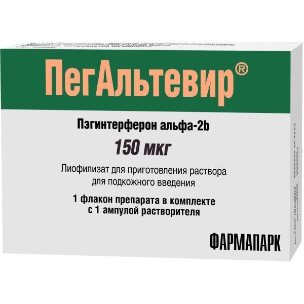 ПегАльтевир лиофилизат для приготовления раствора для подкожного введения 150мкг x 150мкг №1 фото в интернет-аптеке "Фармсервис"