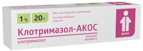 Клотримазол-АКОС мазь для наружного применения 1% x 20г №1 фото в интернет-аптеке "Фармсервис"