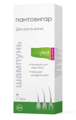 Шампунь Пантовигар для роста волос для женщин Growtest Formula 200мл