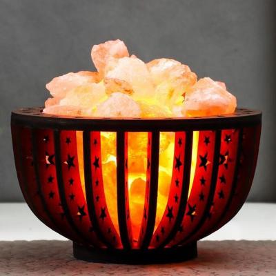 Светильник соляной Ваза с камнями темная 2,5-3кг фото в интернет-аптеке "Фармсервис"