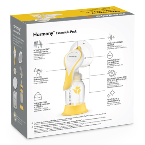Молокоотсос MEDELA Harmony Essentials Pack ручной с технологией Flex с принадлежностями фото в интернет-аптеке "Фармсервис"