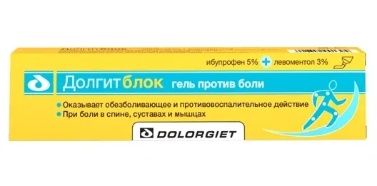 Долгитблок гель для наружного применения 5%+3% x 100г №1 фото в интернет-аптеке "Фармсервис"