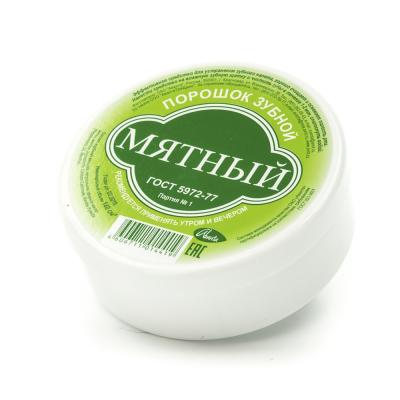 Зубной порошок МЯТНЫЙ 140куб.см. (62г) Зубной порошок МЯТНЫЙ 140куб.см. (62г)