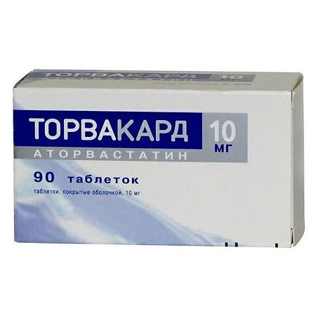 Торвакард таблетки, покрытые плёночной оболочкой 10мг №90 фото в интернет-аптеке "Фармсервис" Торвакард таблетки, покрытые плёночной оболочкой 10мг №90 фото в интернет-аптеке "Фармсервис"