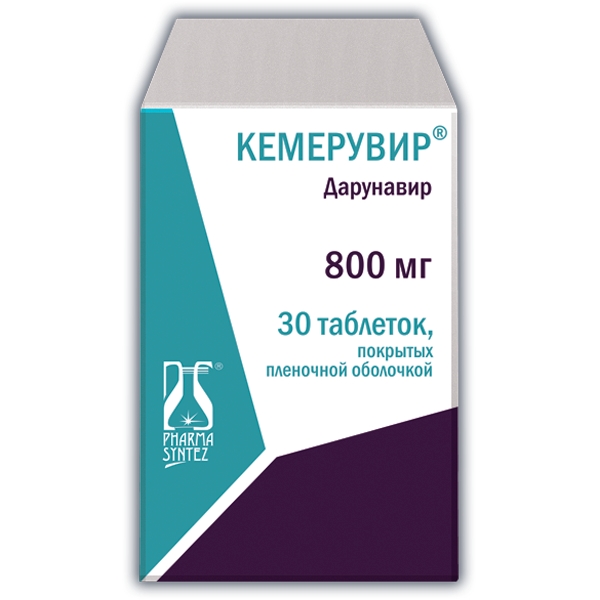 Кемерувир таблетки, покрытые плёночной оболочкой 800мг №30 фото в интернет-аптеке "Фармсервис"