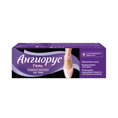 Ангиорус гель для ног с охлаждающим эффектом 60мл