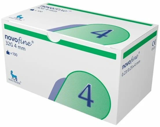 Игла Новофайн для шприц ручки G32 4мм №100 фото в интернет-аптеке "Фармсервис"