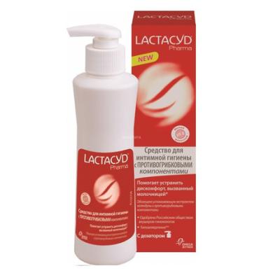 Лактацид Фарма Экстра средство для интимной гигиены Противогрибковые компоненты (календула, бисаболол, вит. Е) 250мл