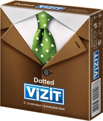 Презерватив Vizit Dotted (точечные с пупырышками) №3  фото в интернет-аптеке "Фармсервис"