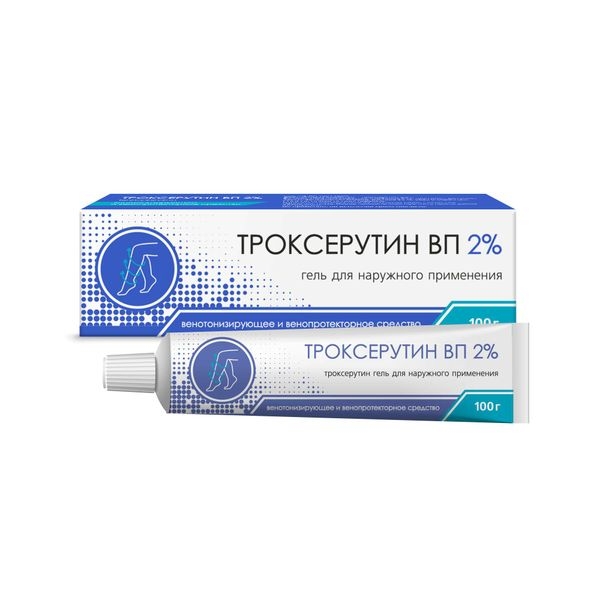 Троксерутин ВП гель для наружного применения 2% x 100г №1 фото в интернет-аптеке "Фармсервис"
