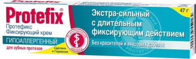 Протефикс крем фиксирующий экстра-сильный для зубных протезов 40мл (47г) (гипоаллергенный) Протефикс крем фиксирующий экстра-сильный для зубных протезов 40мл (47г) (гипоаллергенный)