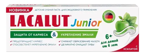 Зубная паста детская ЛАКАЛЮТ Junior защита от кариеса, укрепление эмали 6лет+ 65г фото в интернет-аптеке "Фармсервис"