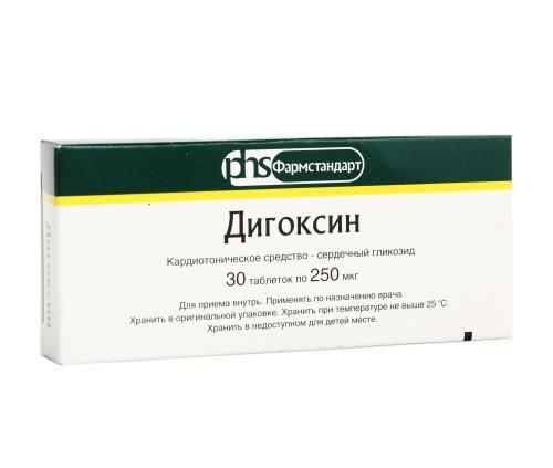 Дигоксин таблетки 250мкг №30 фото в интернет-аптеке "Фармсервис" Дигоксин таблетки 250мкг №30 фото в интернет-аптеке "Фармсервис"