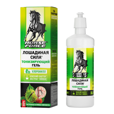 Гель ЛОШАДИНАЯ СИЛА тонизирующий с конским каштаном и экстрактом пиявки 500мл