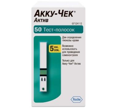 Тест-полоска Accu-Chek Active №50 фото в интернет-аптеке "Фармсервис"