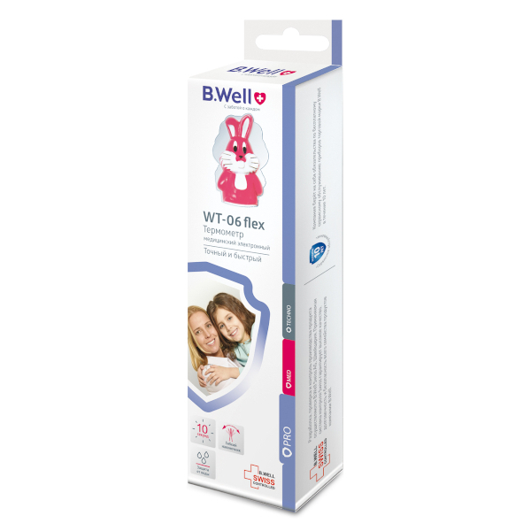 Термометр B.Well WT-06 Flex электронный "Кролик" детский с гибким наконечником фото в интернет-аптеке "Фармсервис"