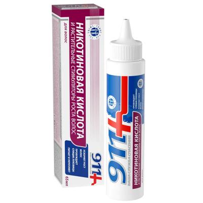 911 Средство никотиновая кислота и растительные стимуляторы роста для волос 65мл фото в интернет-аптеке "Фармсервис"