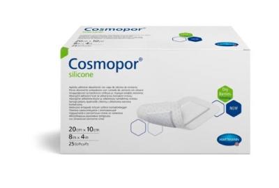 Повязка Cosmopor Silicone впитывающая пластырного типа с силиконовым слоем 20см х 10см №25