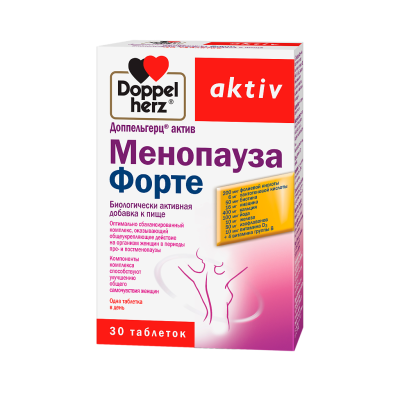 Доппельгерц Актив Менопауза Форте таблетки №30 фото в интернет-аптеке "Фармсервис"