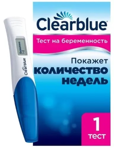 Тест на беременность CLEARBLUE Digital Цифровой (для определения срока беременности) фото в интернет-аптеке "Фармсервис"