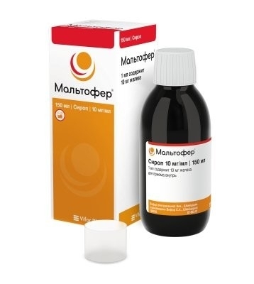 Мальтофер сироп 10мг/мл x 150мл №1 фото в интернет-аптеке "Фармсервис"