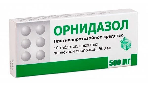Орнидазол таблетки, покрытые плёночной оболочкой 500мг №10 фото в интернет-аптеке "Фармсервис"
