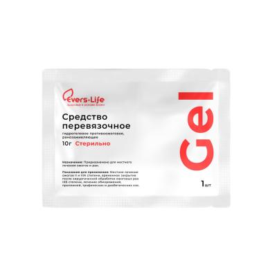 Гель EVERS LIFE средство перевязочное гидрогелевое противоожоговое ранозаживляющее 10г фото в интернет-аптеке "Фармсервис"