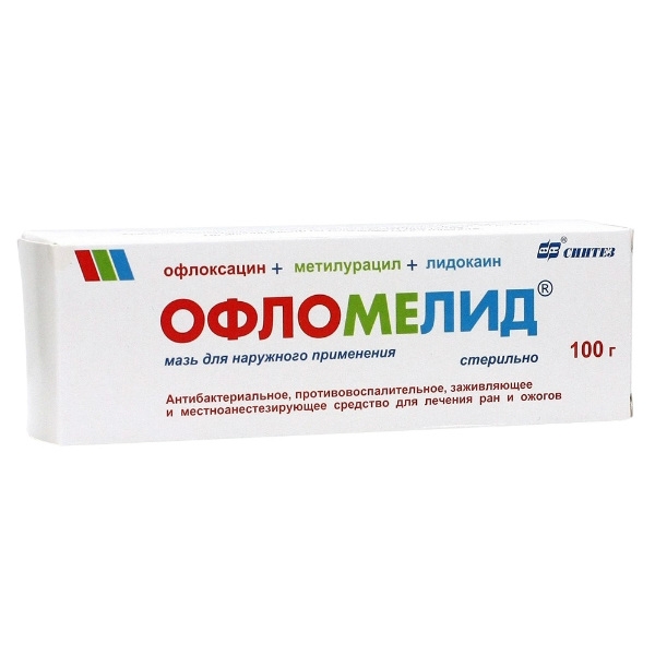Офломелид мазь для наружного применения 4г/100г+3.2г/100г+1г/100г x 100г №1 фото в интернет-аптеке "Фармсервис"