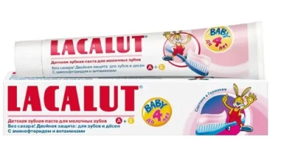 Зубная паста детская Лакалют Baby защита от кариеса, укрепление эмали (0-2года) 65г
