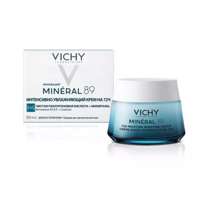 VICHY Mineral 89 интенсивно увлажняющий крем 72ч для всех типов кожи 50мл