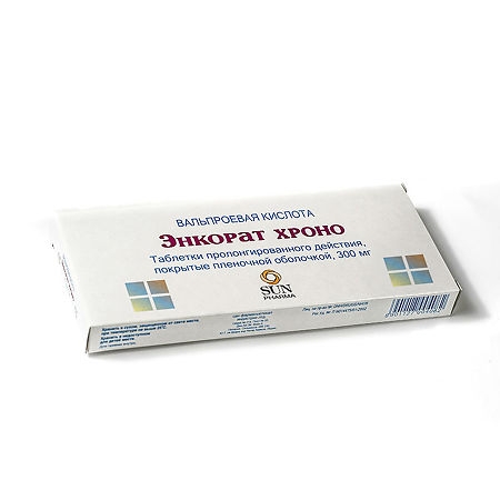 Энкорат хроно таблетки с пролонгированным высвобождением, покрытые пленочной оболочкой 300мг №30 фото в интернет-аптеке "Фармсервис"