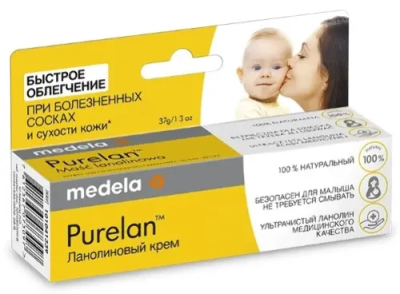 Крем MEDELA PURELAN 100 от трещин на сосках ланолиновый 37г фото в интернет-аптеке "Фармсервис"