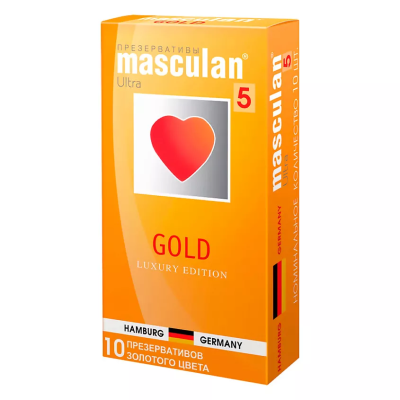 Презерватив MASCULAN-5 ULTRA №10 (золото) Презерватив MASCULAN-5 ULTRA №10 (золото)