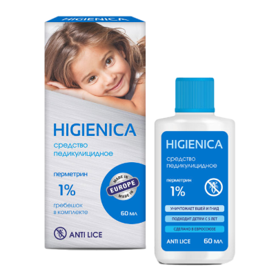 Хигиеника средство педикулицидное 60мл фото в интернет-аптеке "Фармсервис"