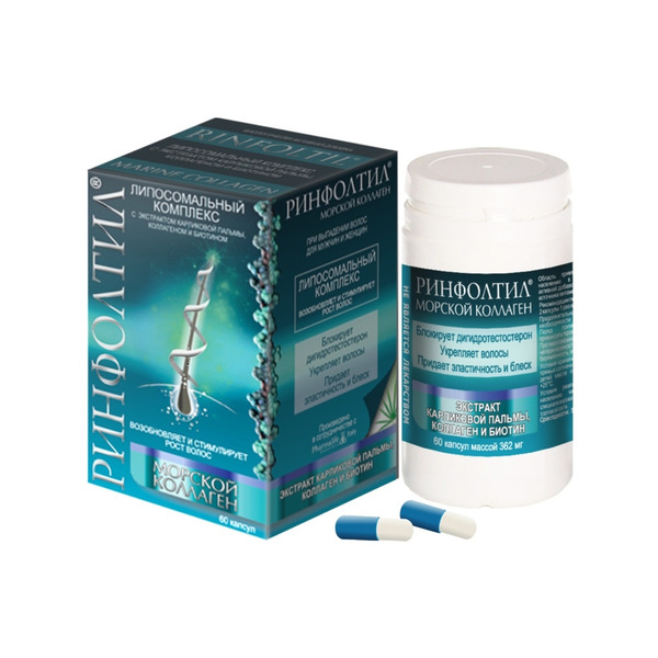 Ринфолтил морской коллаген капс. 362мг №60 фото в интернет-аптеке "Фармсервис" Ринфолтил морской коллаген капс. 362мг №60 фото в интернет-аптеке "Фармсервис"