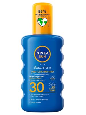 Nivea Sun спрей солнцезащитный "Защита и увлажнение" SPF-30 200мл