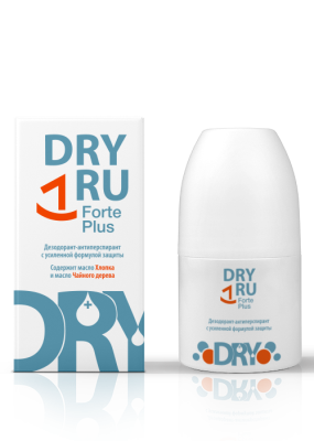 Дезодорант ДРАЙ РУ (DRY Ru) Форте плюс с усиленной формулой защиты 50мл фото в интернет-аптеке "Фармсервис"