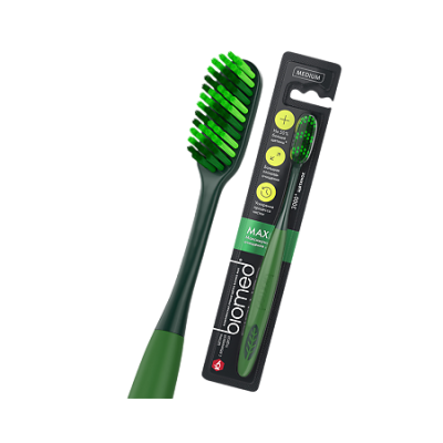 Зубная щетка Biomed Maximum комплексная средняя фото в интернет-аптеке "Фармсервис"
