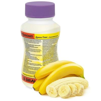 Нутрикомп Дринк плюс смесь жидкая с банановым вкусом 200мл