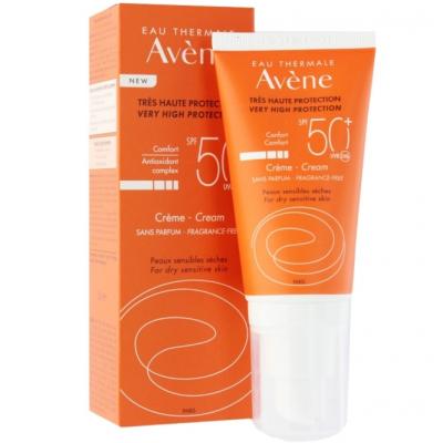 Крем AVENE солнцезащитный SPF-50+ туба 50мл фото в интернет-аптеке "Фармсервис"