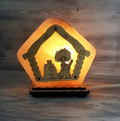 Светильник соляной Домик №6 1,4-2кг белый