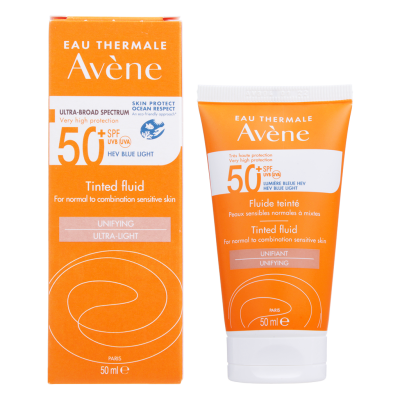 Флюид AVENE солнцезащитный с тонирующим эффектом SPF-50 50мл фото в интернет-аптеке "Фармсервис"