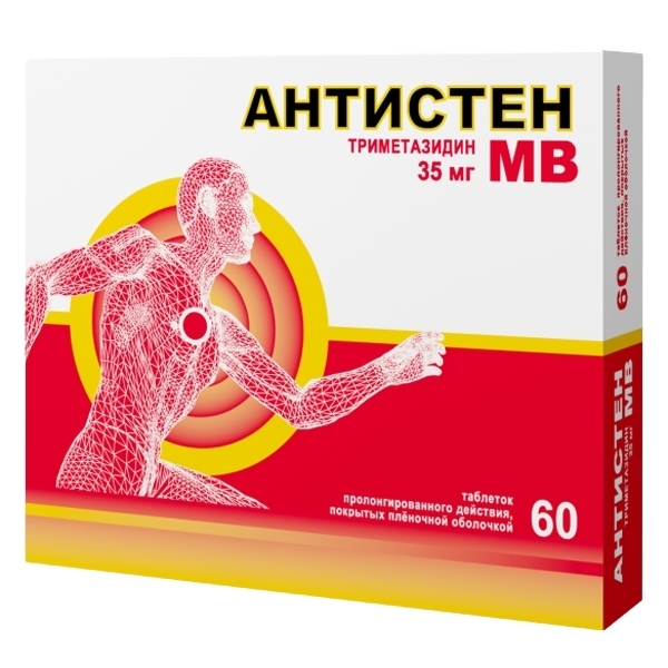 Антистен МВ таблетки с пролонгированным высвобождением, покрытые пленочной оболочкой 35мг №60 фото в интернет-аптеке "Фармсервис" Антистен МВ таблетки с пролонгированным высвобождением, покрытые пленочной оболочкой 35мг №60 фото в интернет-аптеке "Фармсервис"