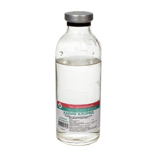 Калия хлорид концентрат для приготовления раствора для инфузий 40мг/мл x 100мл №35 фото в интернет-аптеке "Фармсервис"