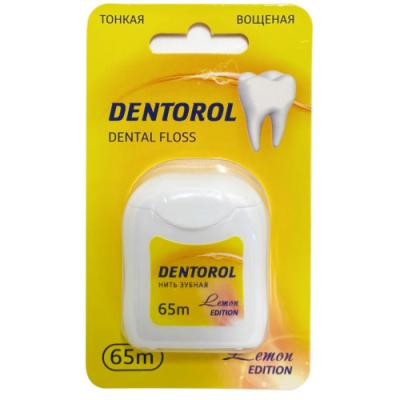 Зубная нить DENTOROL 65мл лимон