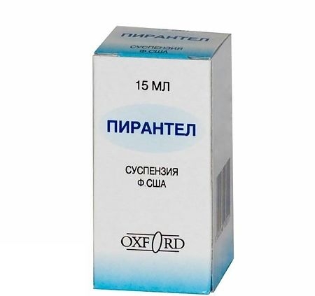 Пирантел суспензия для приёма внутрь 250мг/5мл x 15мл №1 фото в интернет-аптеке "Фармсервис" Пирантел суспензия для приёма внутрь 250мг/5мл x 15мл №1 фото в интернет-аптеке "Фармсервис"