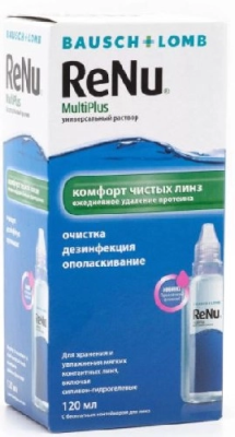 Раствор для контактных линз RENU Multi Plus 120мл + контейнер фото в интернет-аптеке "Фармсервис"
