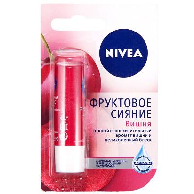 NIVEA LipCare бальзам для губ "Фруктовое сияние" Вишня 4,8г фото в интернет-аптеке "Фармсервис"