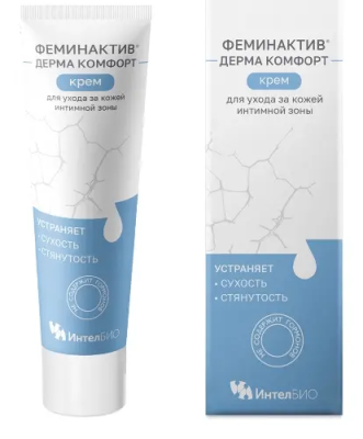 Крем ФЕМИНАКТИВ ДЕРМА Комфорт для ухода за кожей интимной зоны 50мл