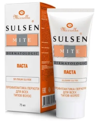 Сульсен Мите паста сульсеновая против перхоти 1% 75мл